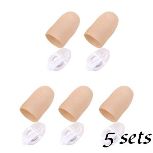 1/5pcs Fake Thumb Tip Light Up Finger Magic Trick Close-Up Novelty Toys Funny Prank Props for Party Fun LED Glow Festival Gift