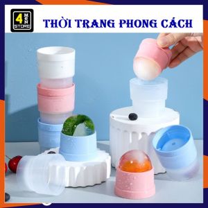 Khay Làm Đá - Khuôn Silicone Làm Đá Viên Hình Cầu Lớn  khuôn Làm Thạch Trang Trí Đồ Uống Tủ Lạnh - Khay Đá Silicon Diệt Khuẩn Sạch Sẽ Tiện Lợi