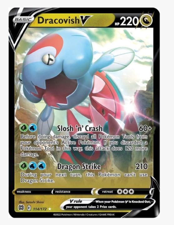 Pokemon Card - Dracovish V - 114/172 - Ultra Rare Sword & Shield: Brilliant Stars Singles | Lazada PH Pokemon Card - Dracovish V - 114/172 - Ultra Rare Sword & Shield: Brilliant Stars Singles | Lazada PH
