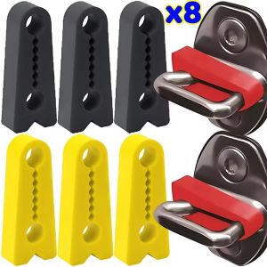 8PCS Universal Car Door Lock Damper Buffer Pad Silicone Shock Absorber Noise Sound Deadener Anti Rattle Sticker for Auto Accessories
