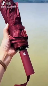 YAHOOO 24 Ribs Umbrella Folding Sunshade/Payong Automatic Umbrella Windproof Anti-UV Sunscreen Large