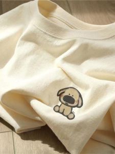 Export Big Sale ~ Balance Cargo with Logo Cut off Leak-Picking Summer Heavy Weight Pure Cotton Short-Sleeved T-shirt Men and Women Couple Versatile Casual Top