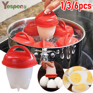 คำแนะนำสำคัญ: เครื่องต้มไข่ซิลิโคนสำหรับทำอาหารซิลิโคนไร้สาร BPA แบบไม่ติดกระทะ มีหม้อต้มไข่แม่พิมพ์ทอดไข่เร็วสำหรับเครื่องมือทำอาหารห้องครัวอาหารเช้า 1/3/6ชิ้น