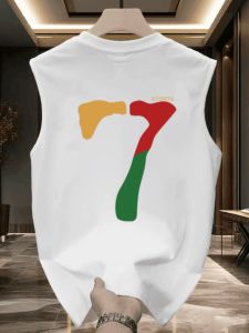 Mens Sleeveless Shirt Waistcoat Basketball Clothes Number 7 Athletic Clothing American Handsome Vest Mens Summer Tops
