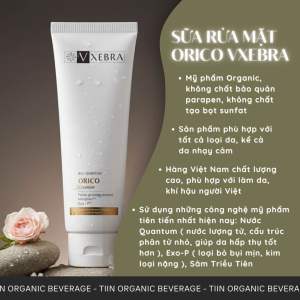 Sữa rửa mặt Vxebra Orico 100g organic - Làm sạch dịu nhẹ nam nữ đều dùng