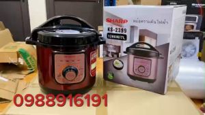 Nồi Áp Suất Đa Năng Sharp 2399 7 lit 2nồi áp suất đa năng nồi áp suất nồi áp suất sharp công suất 1200w hàng cao cấp với thiết kế vỏ bọc hợp kim nhôm tiếp kiệm điện năng đa chức năng nấu rễ vệ sinh BH 12 THÁN