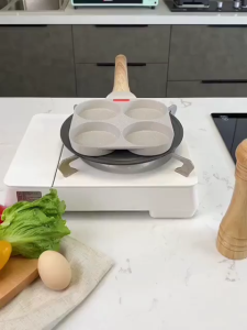 กระทะทอดไข่ดาว กระทะไข่ดาว กระทะทอดไข่ 4 หลุม กระทะ ไม่ติดกระทะ ทอดง่าย แม่พิมพ์ไข่ดาว ทำเมนูได้หลากหลาย