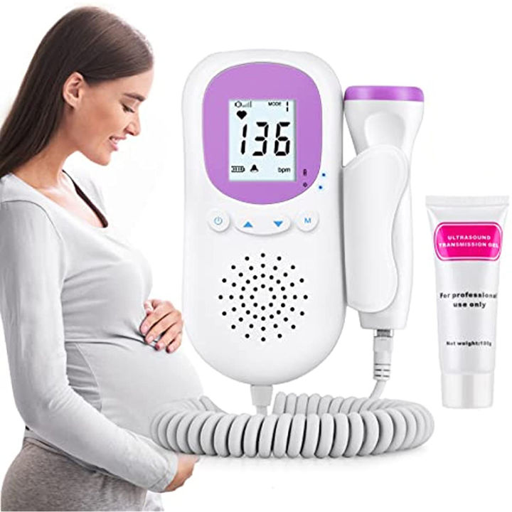 Rabbite Fetal Doppler Baby Heartbeat Detector Portable Pregnant Baby