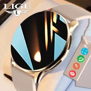 LIGE New Smart Watch Women Men Bluetooth Call Voice Assistant Digital Watch 1G Memory Local Music Weather Clock For Android iOS + Box