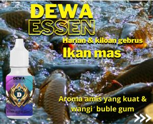 Essen ikan mas bubble gum 30 ml/dewa essen