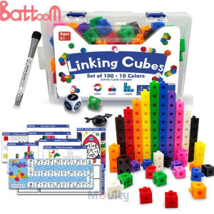 Linking Math Block Cube Toys Number Building Blocks Counting Toys Learning Early Educational Rubiks Cubes Gift Toys For Kids