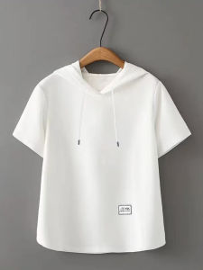 Áo Thun Cotton Tay Ngắn Màu Trắng Thời Trang Cho Nữ Mùa Hè Dáng Rộng Cỡ Lớn Trẻ Trung Áo Nỉ Thoải Mái Chất Liệu Cotton Nguyên Chất