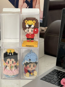 Transparent Acrylic Building Block Storage Box Wang Chuxin Display Stand Home Organization Toy Storage Box Display Shelf