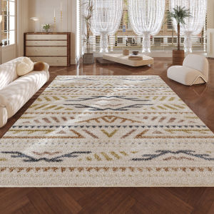 AOVOC | Persian Style Living Room Bedroom Rug Non-Slip Anti-Slip Imitated Cashmere Couch Coffee Table Carpet