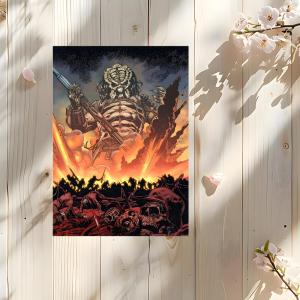 Arnold Schwarzenegger The Predator Poster Premium PP Wall Decal - Peel & Stick HD Print Waterproof Home Decor