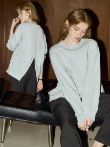 KUHNMARVIN | Áo Hoodie Thiết Kế Cổng Sau Hai Màu