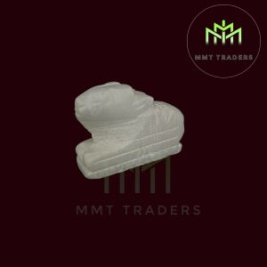 Pure Marble Handcrafted White Nandi Idol Statue Nandi Idol | Hindu God Idols Gifts for Home Puja Temple Shivling