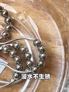 12Pcs Stainless Steel Curtain Rings With Roller Shower Curtain Hooks For Curtain Hanging Install
