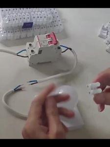 55 Pieces in a Box Quick Terminal Connectors Push-Type Connectors 2-Pin Flame-Retardant Led Light Connectors
