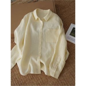 V.C.I | Skin-whitening Slimming Sun-protective French-style Linen Shirt