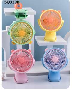 Mini Desktop & Clip Fan Baby Stroller Fan 2Speed Portable & Rechargeable Fan 360 Adjustable Clip Fan
