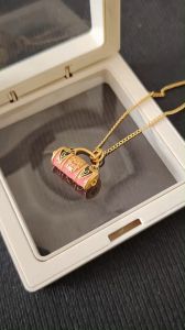 Gaya Bohemian Kantung Warna-warni Liontin Kalung Kalung Fashion Aksesoris Wanita Baru Titanium Steel Tahan Air Tahan Karat Tidak Ada Kehilangan Warna