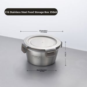 Stainless 316 Food Grade Light Bento Box