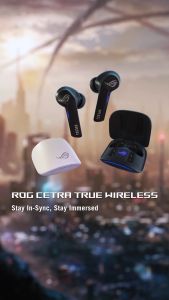 ROG Cetra True Wireless Gaming Earbuds — ANC - 27ms Low Latency - Wireless Charging — Esports-Grade