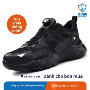 GUYISA | Giày Bảo Hộ Chống Đâm Xuyên Cách Điện Nhẹ Đế Mềm