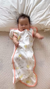 Bedongan bayi baru lahir anti kaget musim semi dan musim gugur bayi musim panas kantong tidur tipis empat musim universal katun bayi baru lahir musim gugur dan musim dingin tebal