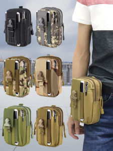 Fashionable Vertical Waist Bag Mens Belted Phone Case Large Capacity Multi-Functional Running Sports Fitness Hanging Bag