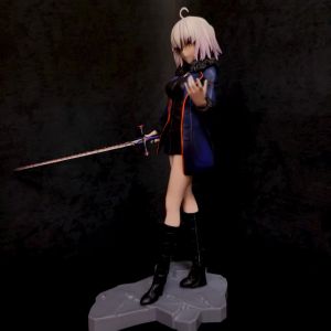 Bandai | 26cm Fate Grandorder Black Joan Of Arc Casual Clothes Cute Anime Action Figurines Model Kit Desktop Ornament Collection Toy Gift