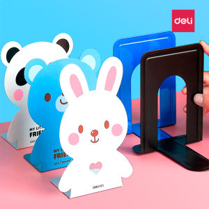 Giá Đỡ Sách Hình Thỏ Deli 2 Mảnh Hình Chữ L Giá Đỡ Sách Bằng Kim Loại Cố Định Cho Trẻ Em Và Học Sinh Quà Tặng Giá Đỡ Sách