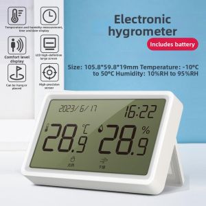 High Precision Digital Wall-Mounted Indoor Temperature and Humidity Meter