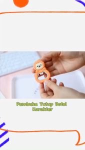Alat Pembuka Tutup Botol & Magnet Serbaguna Motif Kartun Lucu