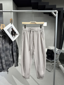 กางเกงลำลองชายทรงหลวมสไตล์ปารีสกราดยูนิเซ็กซ์ทรงสลิมฟิตทรงหลวมเอวกลางทรงหลวมฤดูใบไม้ร่วง