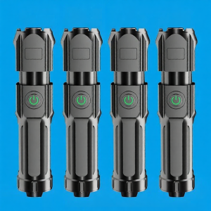 Rechargeable Bright Long Distance Mini Portable Multi-function Durable Flashlight