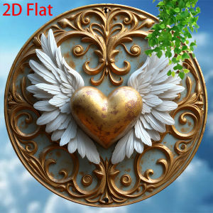 CIFBUY Modern Aluminum Wall Art Waterproof Durable Metal Sign Vintage Mural For Kitchen Garden Home Decor