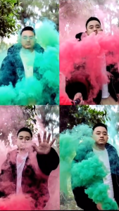 HMHL-Colorful Effect Smoke Tube Car Photography Wedding Spray-supplies Bomb Smoke-stick-props Party Spray Color Smoke bomb Party Events Sparkle
