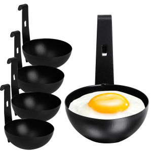 3Pcs Stainless Steel Egg Poacher with Hook Egg Mold Bowl Steam Eggs Plate Tray Ring Cooker Boiler Kitchen Cooking Gadgets