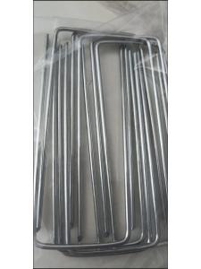 Galvanized U-Shaped Lawn Stakes Garden Grass Barrier Edging Durable Galfan U-Nails for Gardening And Camping Outdoor Use