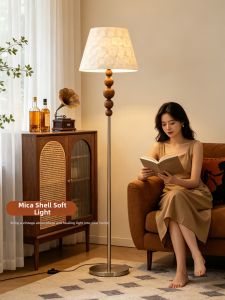 DGY | Vintage Ambience Decoration Shell Eye-Protecting Floor Lamp