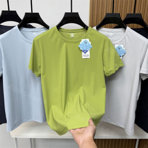 UV Resistant Laser Perforated Short Sleeve round Neck Mens T-Shirt Quick Dry Breathable Comfortable Summer Youth Fashion