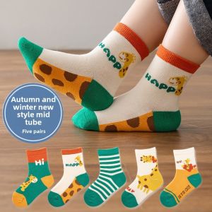 JIFANPAUL | Cute Princess Themed Girls Socks Anti-dirt Mid-calf Socks