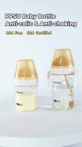 YAHABABY 180ml PPSU Botol Susu Wide Neck Anti-colic BPA free Baby Feeding Bottle Milk Bottle Newborn