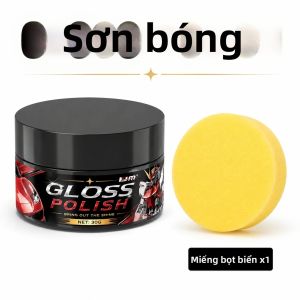 Sáp Phủ Xe Hơi Đa Năng Màu Đen 30G Phủ Nano Tinh Thể Làm Bóng Nội Thất Bảo Vệ Lốp Xe Loại Bỏ Quá Trình Oxy Hóa