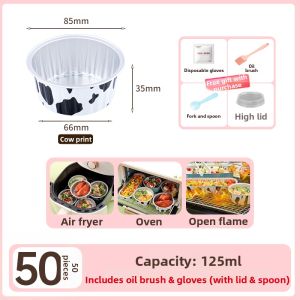 AICANLE | Oven Safe High-temperature Resistant Aluminum Foil Cup