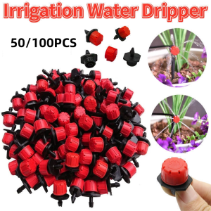100 PCS Garden Micro Drip Irrigation System Plant Automatic Irrigation Water Flow Sprinkler Irrigation Nozzle