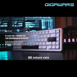 Attack Shark X65 HE 65% Wired 8KHz Rapid Trigger Mechanical Gaming Keyboard Magnetic Switch (Exclusive Starshine Black Variant)