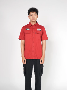 Greenlight Voyager Kemeja Pria Lengan Pendek Regular Fit Katun Atha HP-CG081124